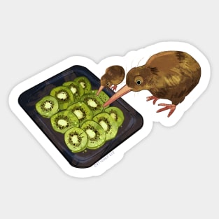 Kiwi Cannibalism Sticker